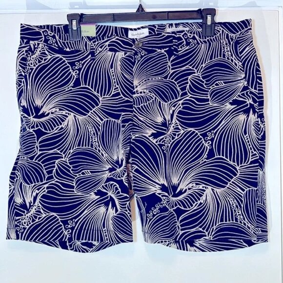 Pair Goodfellow Cotton Stretch Activewear Graphic Designed Shorts 42 NWT - Picture 10 of 14